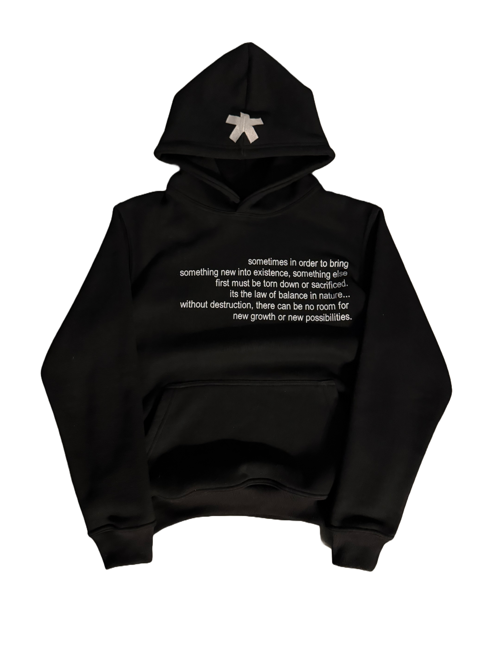 "Destruction" Hoodie Black