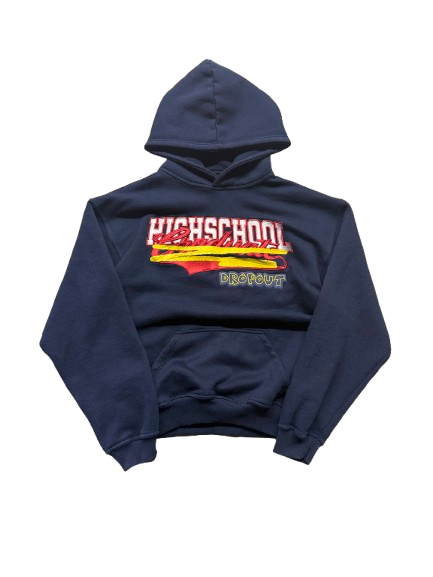 "Dropout" Hoodie - Navy Blue
