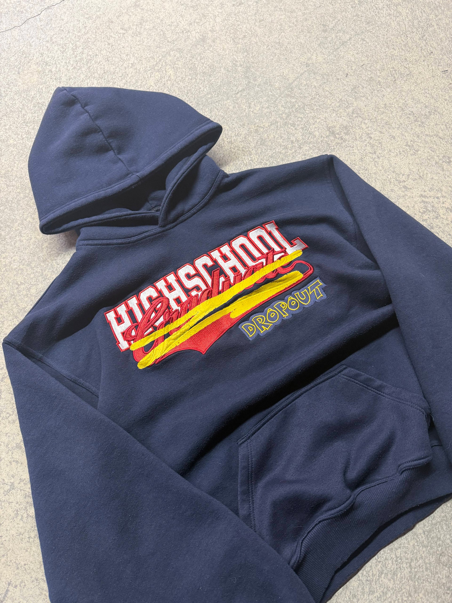 "Dropout" Hoodie - Navy Blue